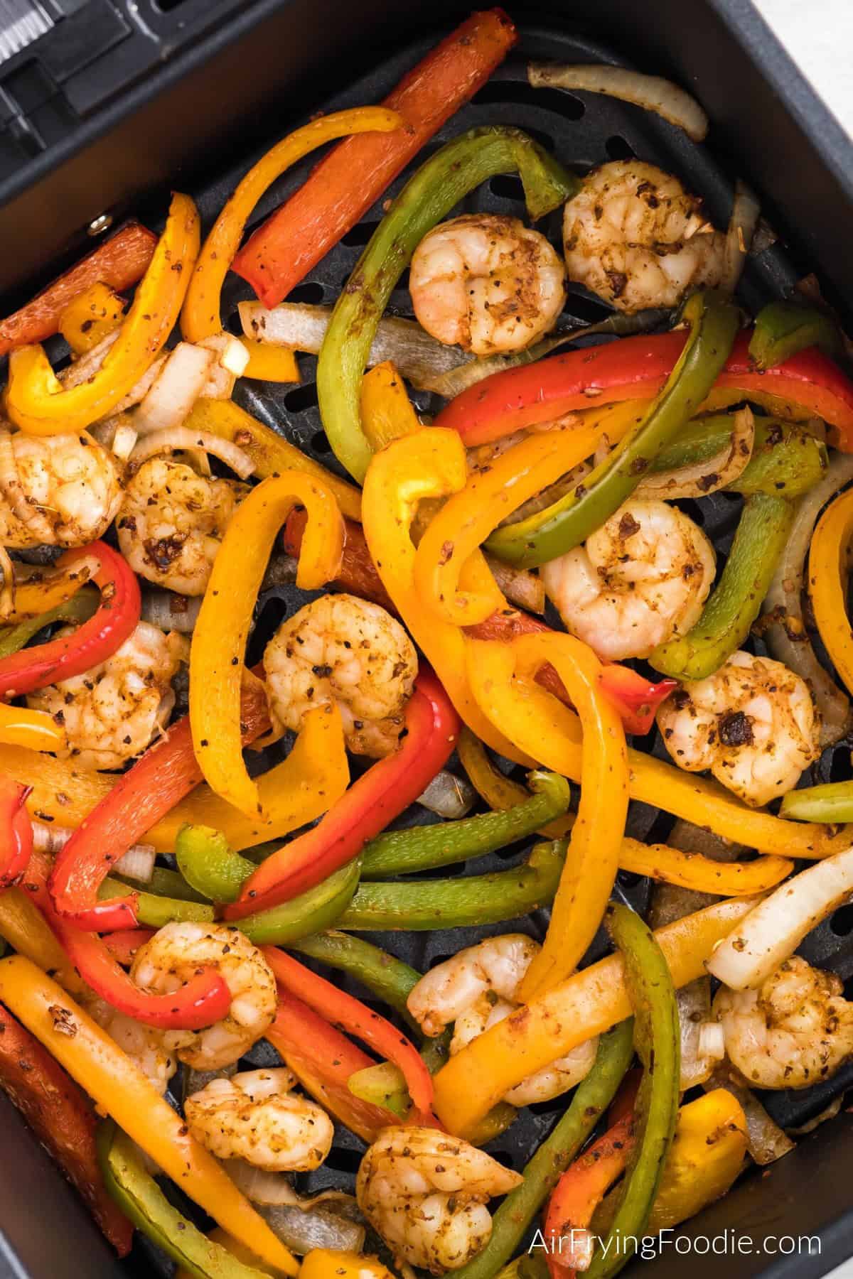 Air Fryer Shrimp Fajitas
