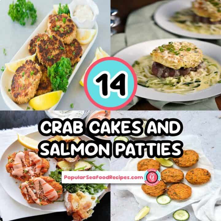 Delicious seafood cake recipes including crab cakes and salmon patties for a perfect dinner. Easy to.